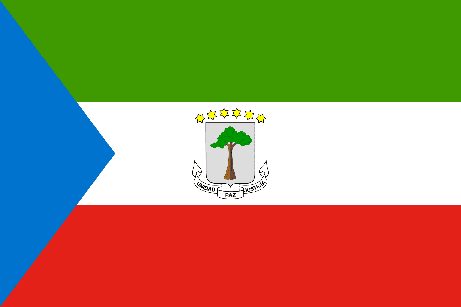 Resultado de imagem para bandeira que se mexe da guine equatorial