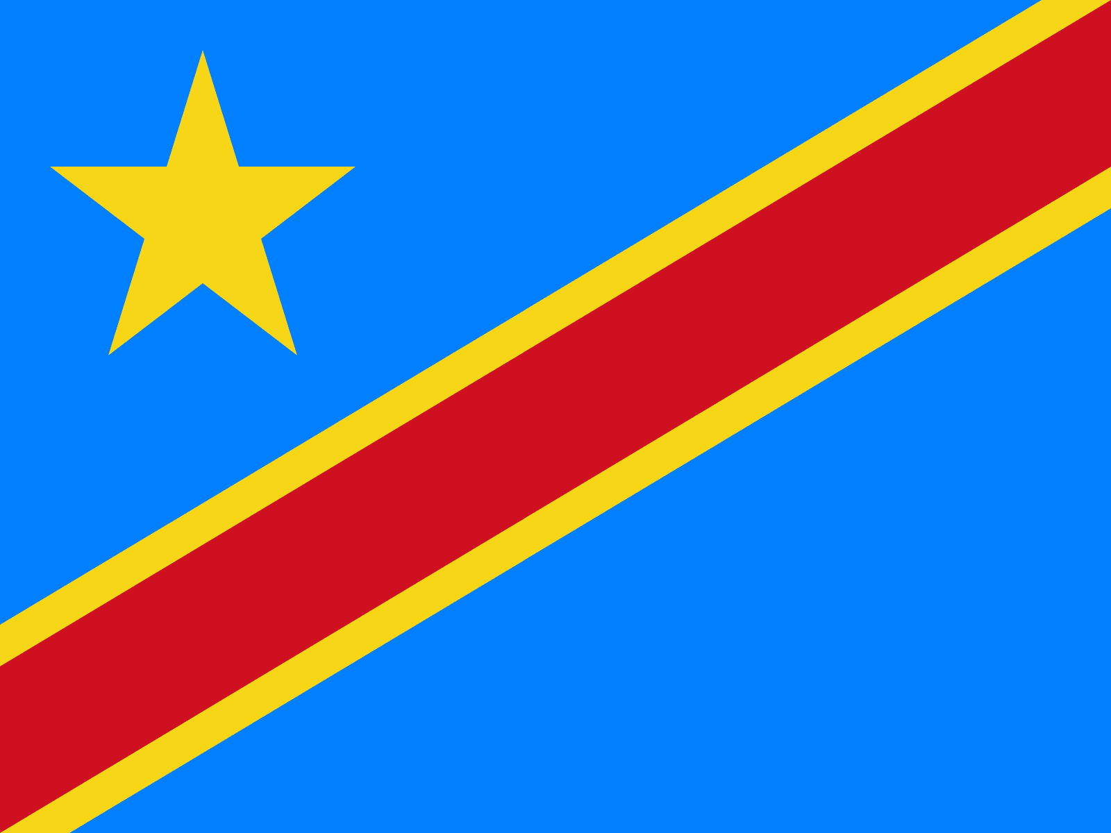 Resultado de imagem para republica democratica do congo bandeira