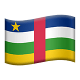 República Centro-Africana Apple Emoji