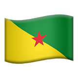 Guiana Francesa Apple Emoji