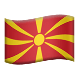 Macedónia do Norte Apple Emoji