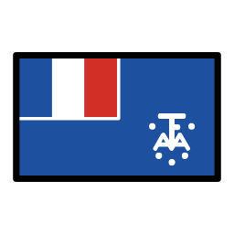 Terras Austrais e Antárticas Francesas OpenMoji Emoji