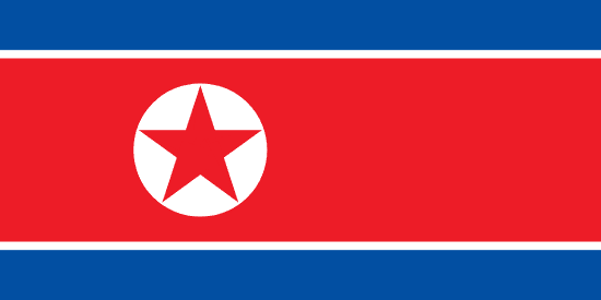 Resultado de imagem para Coreia do Norte bandeira