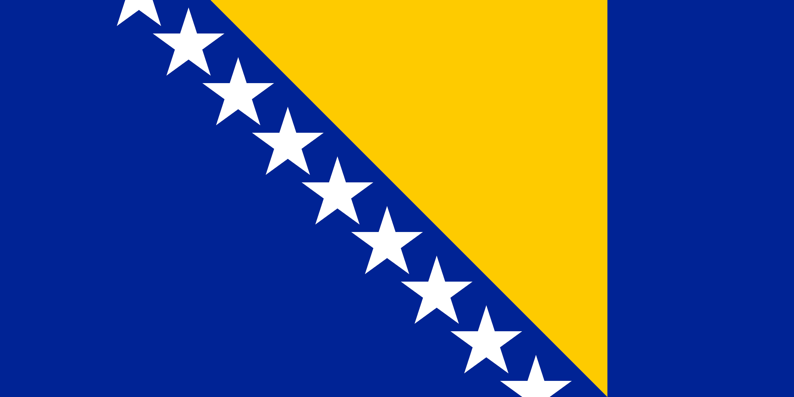 Resultado de imagem para Bosnia e Herzegovina bandeira