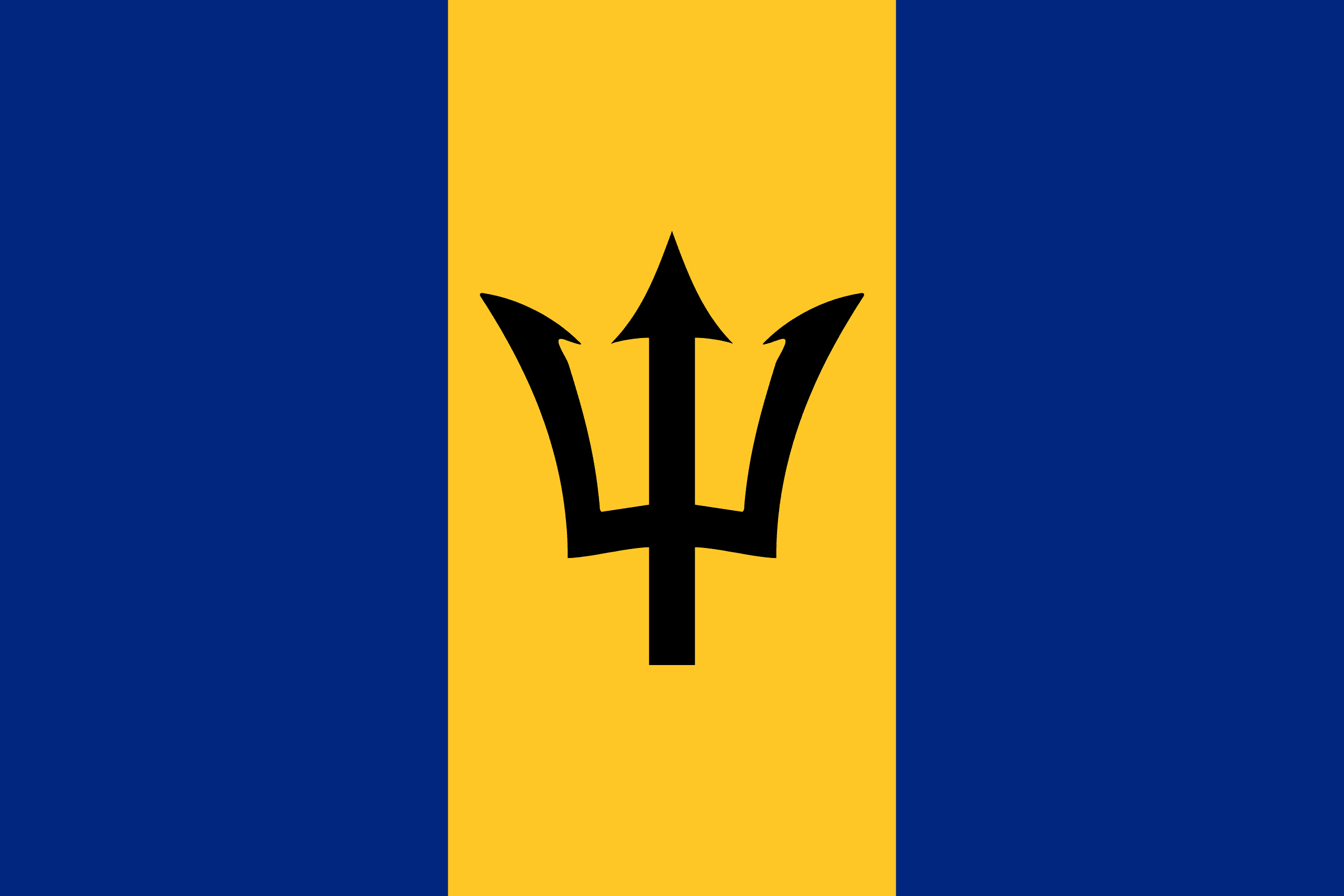Resultado de imagem para Barbados bandeira