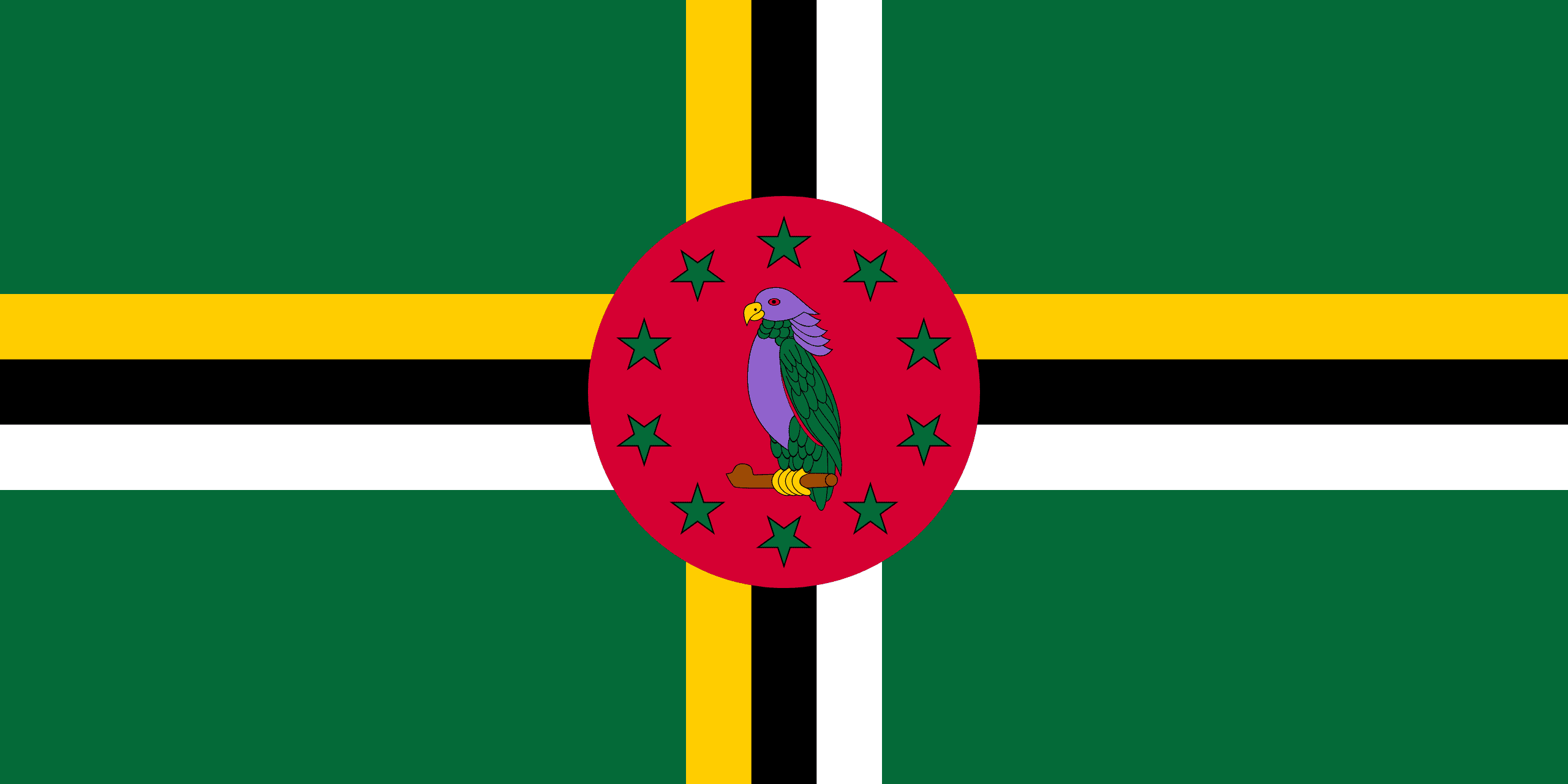 Resultado de imagem para dominica bandeira