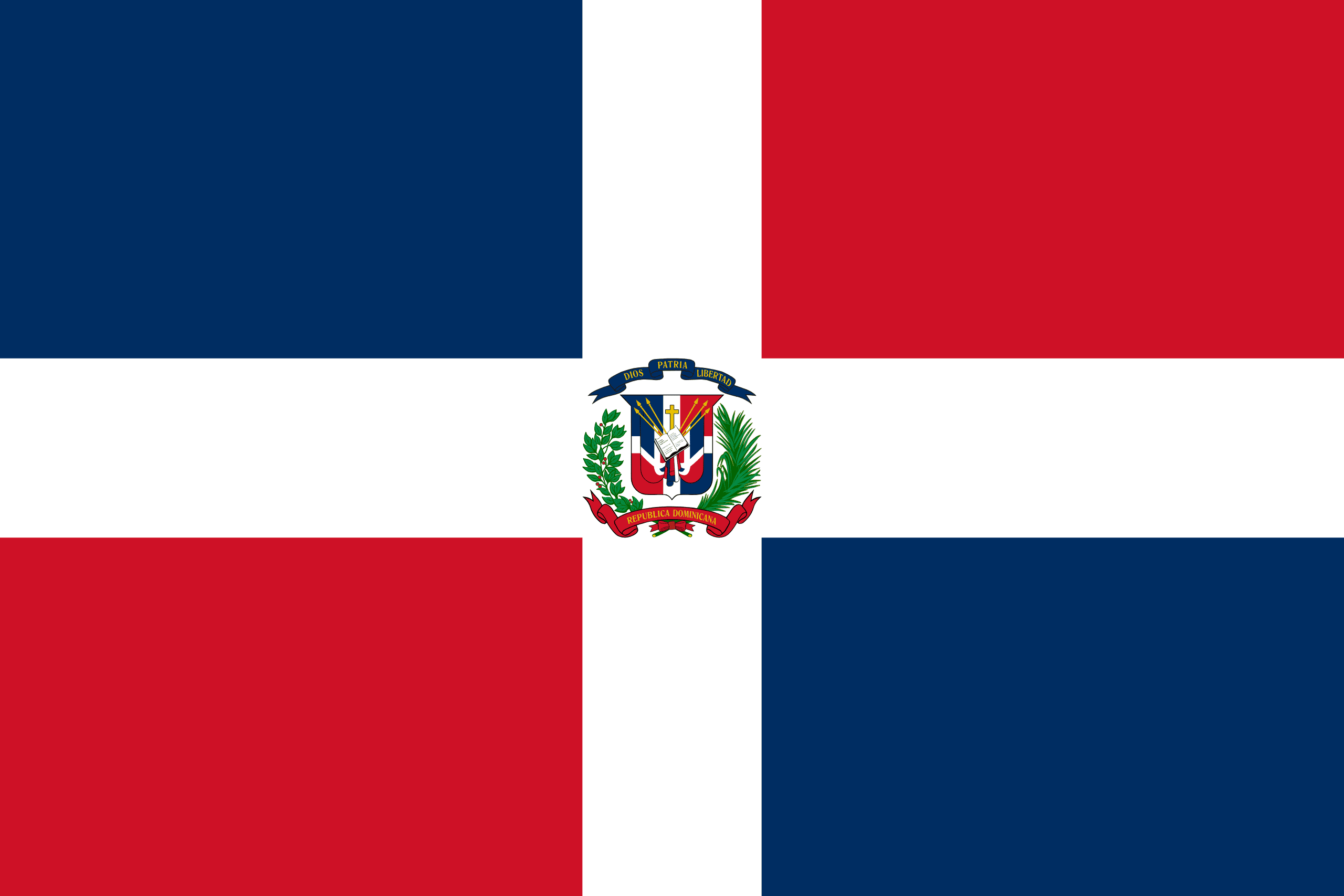 Resultado de imagem para Republica dominicana bandeira