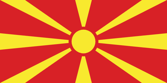 Bandeira da Macedónia do Norte